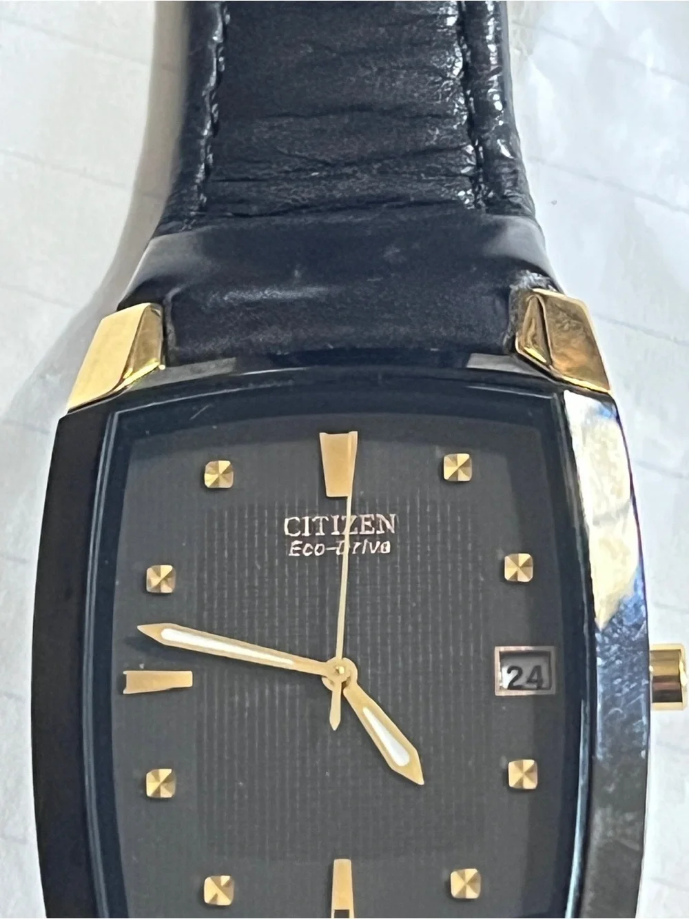 Citizen Men's Black and Gold Dress Watch